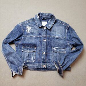 Guess Jeans Jacket Distressed Denim Jacket